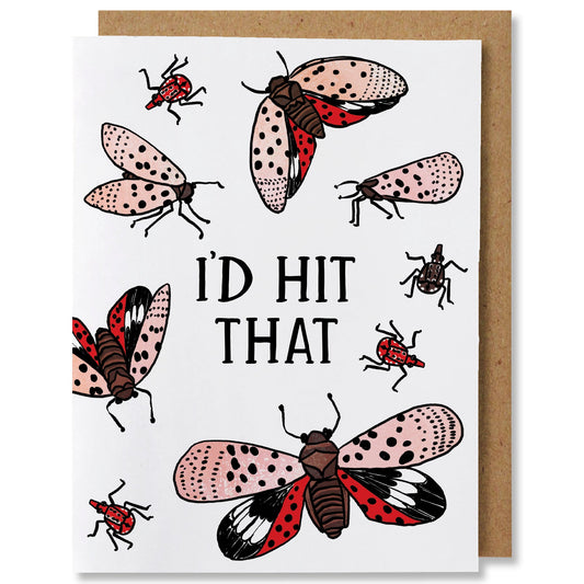 I'd Hit That - Illustrated Insect Love Card