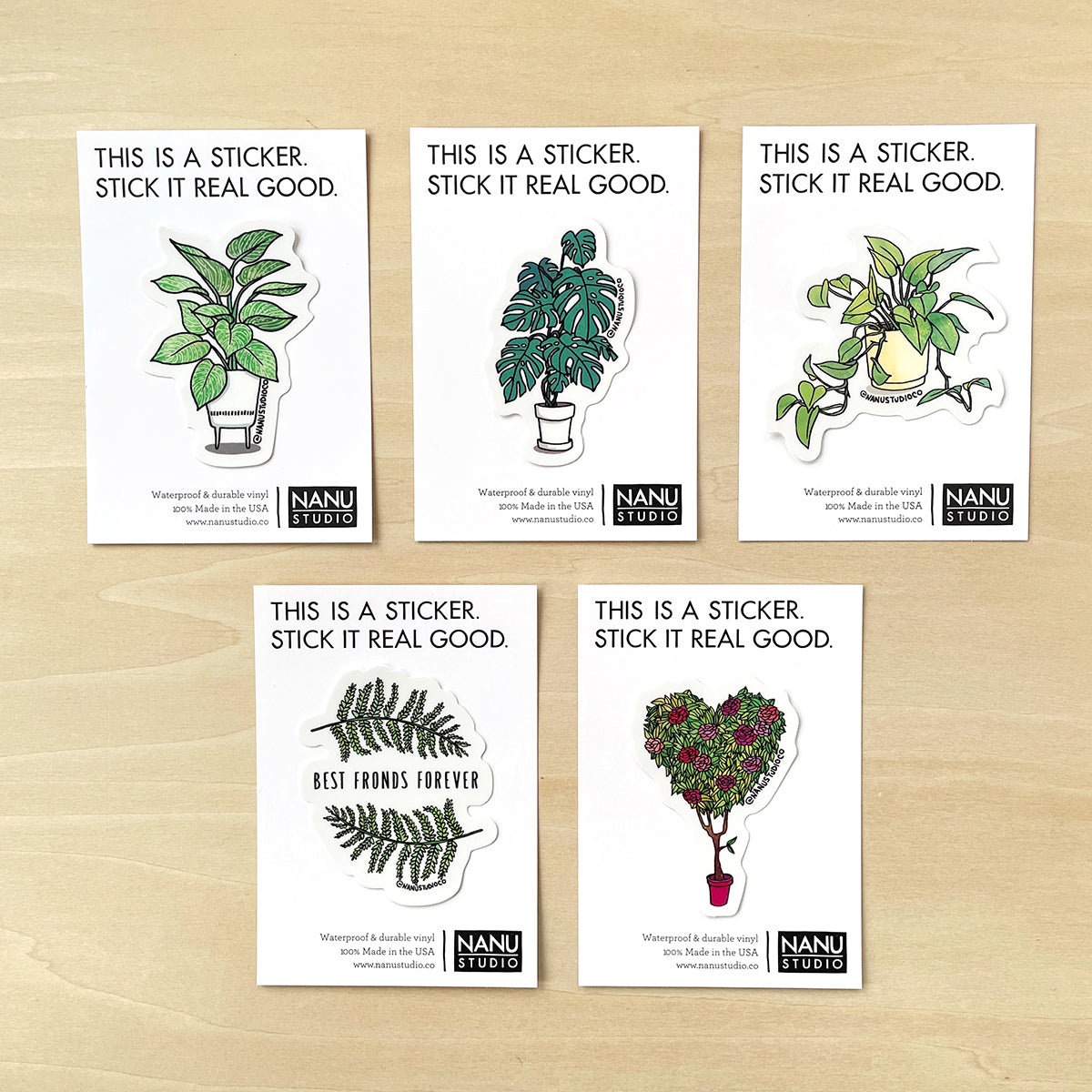 Heart Topiary - Illustrated Rose Plant Garden Sticker