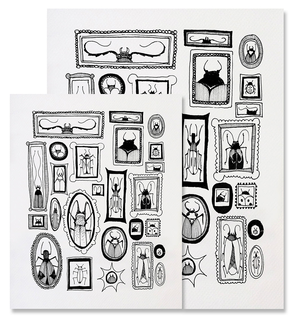 Bug Portraits - Illustrated Nature Art Print