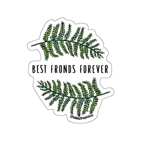 Best Fronds Forever Sticker