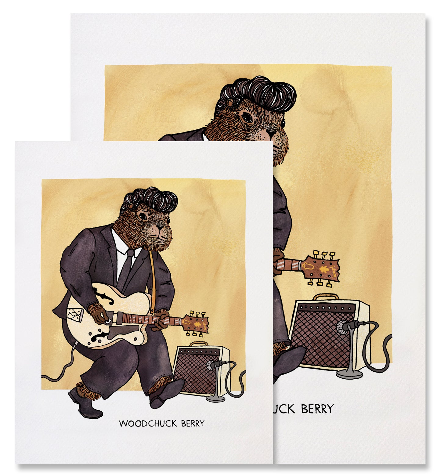 Woodchuck Berry - Illustrated Funny Pun Everyday Card