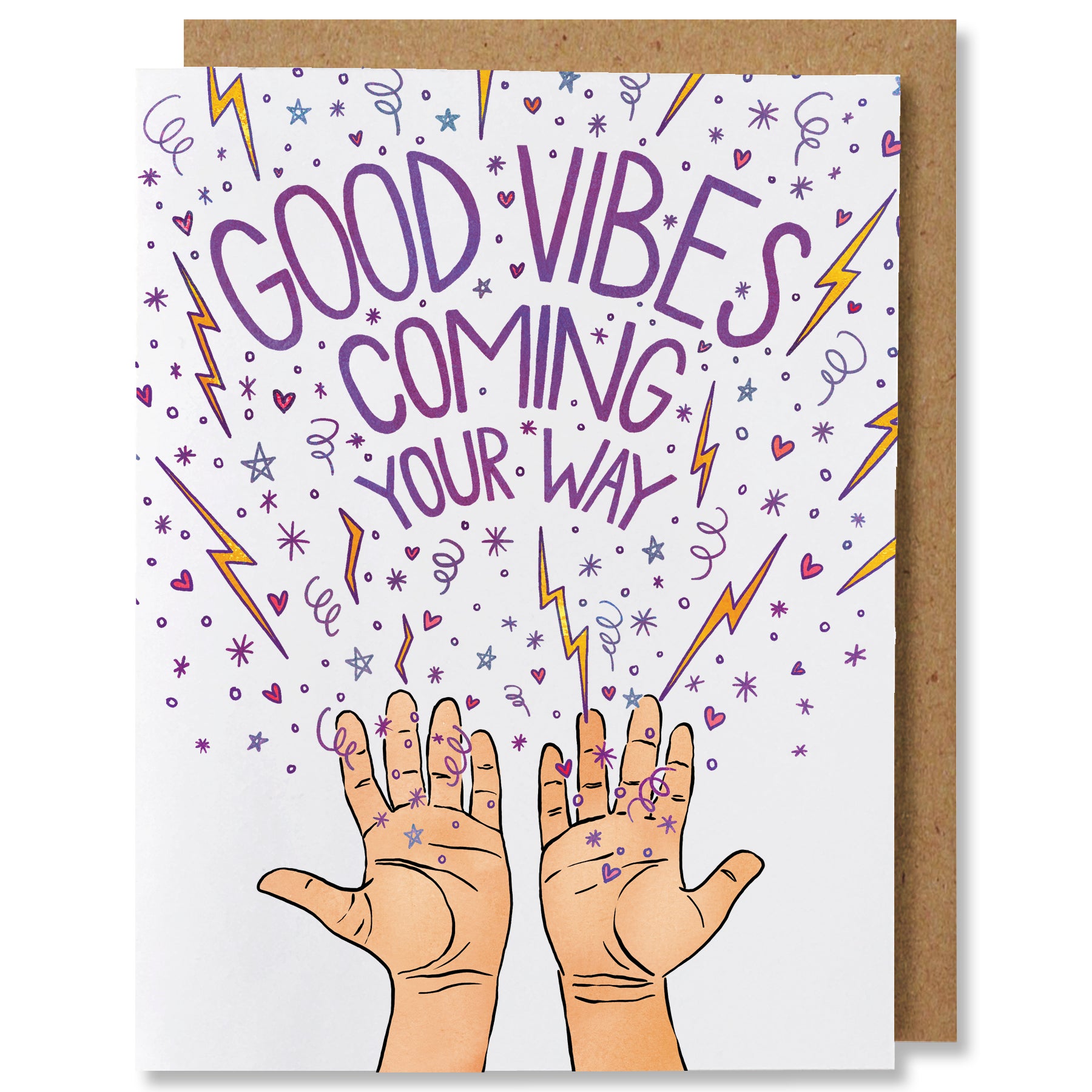 Good Vibes - Illustrated Encouragement Support Card – NANU Studio