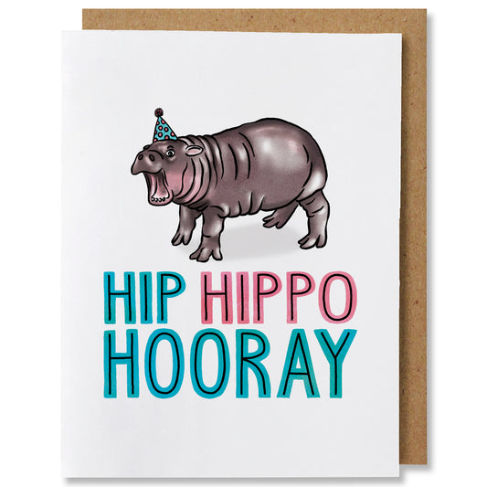 Hip Hippo Hooray Card