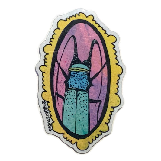 Pink Bug - Illustrated Sticker