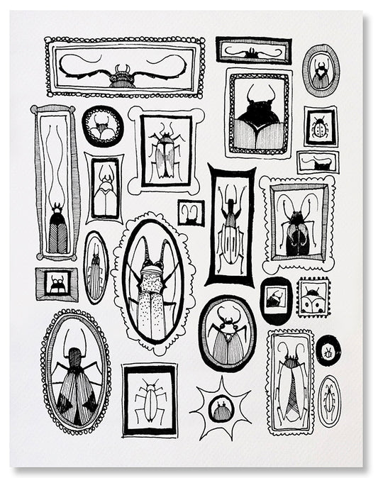 Bug Portraits - Illustrated Nature Art Print