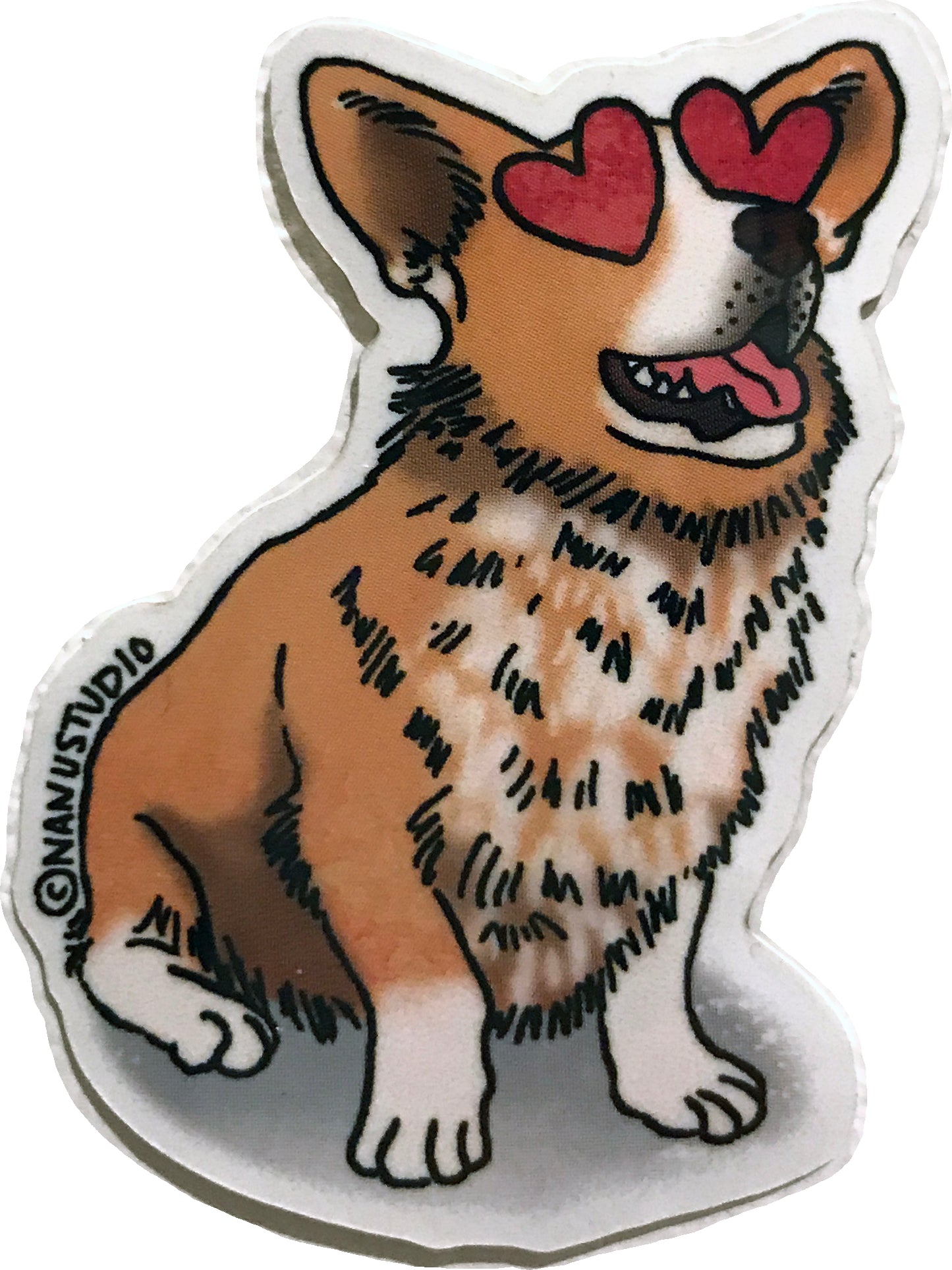 Corgi Heart - Illustrated Dog Sticker