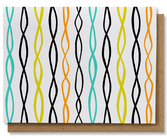 Criss Cross Stripe - Illustrated Geometric Note Card Box Set