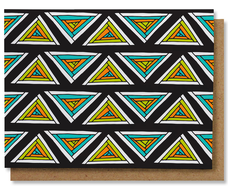 Note Design Triangle Triangles - Illustrated Geometric Note Card Box Set – NANU Studio