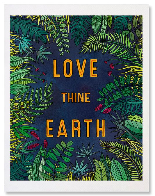 Love Thine Earth - Illustrated Nature Plants Art Print