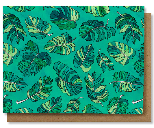Monstera (A) - Illustrated Floral Note Card Box Set
