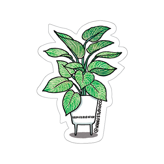 Philodendron - Illustrated Nature Plant Garden Sticker
