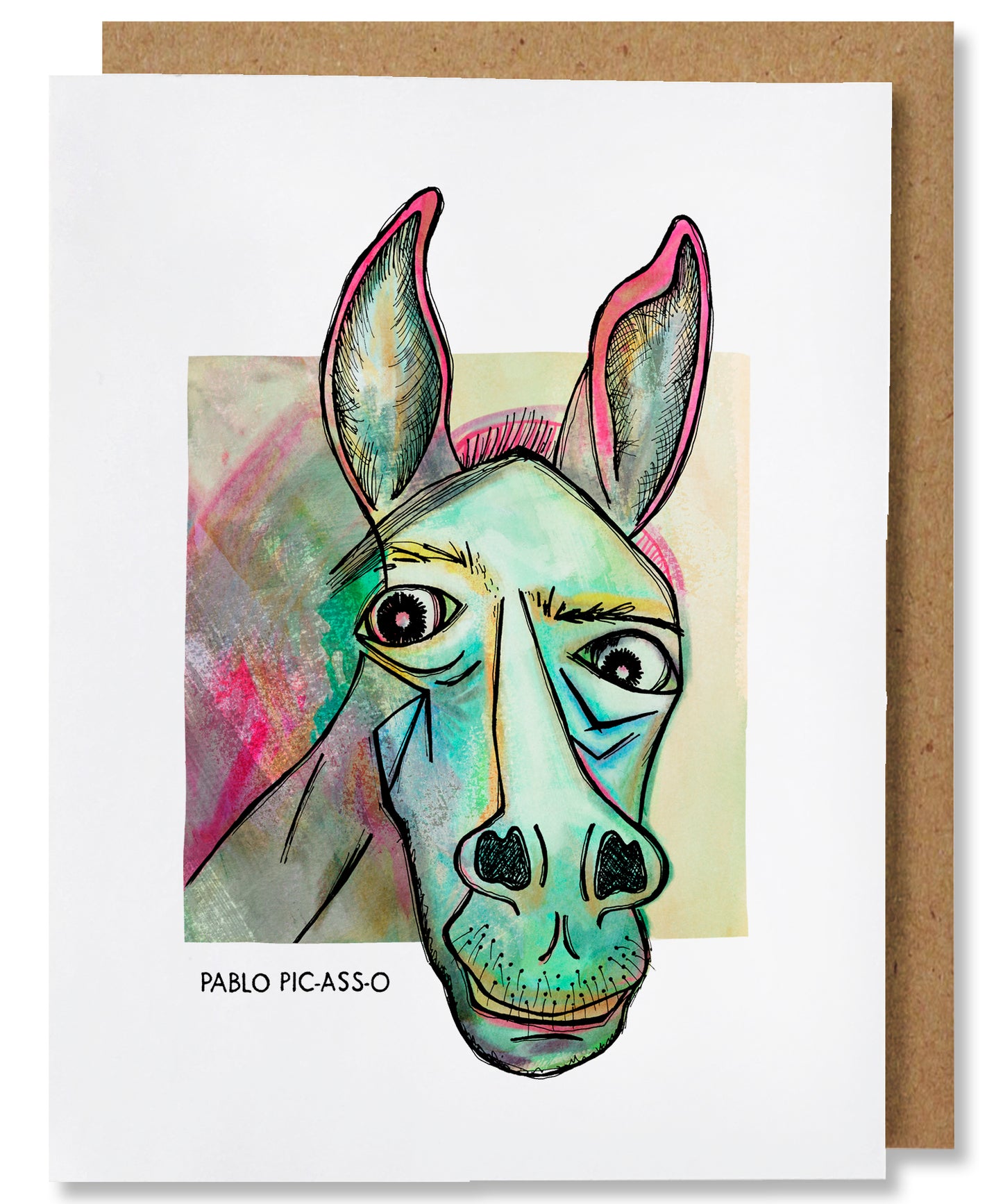 Pablo Pic-ass-o - Illustrated Funny Pun Everyday Card