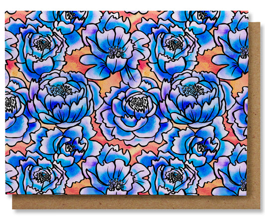 Peony Frills - Illustrated Floral Note Card Box Set