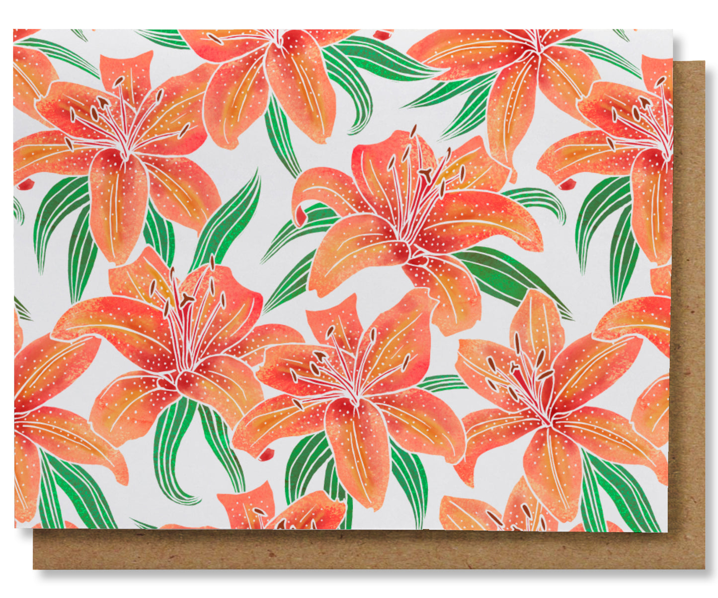 Tiger Lilies - Illustrated Floral Note Card Box Set